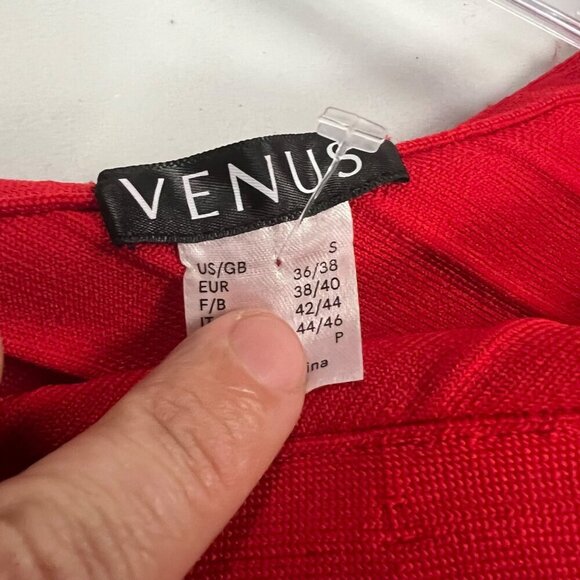 Venus Women's Bodycon Bandage Dress Ruffle One Shoulder Size Small - Picture 8 of 9